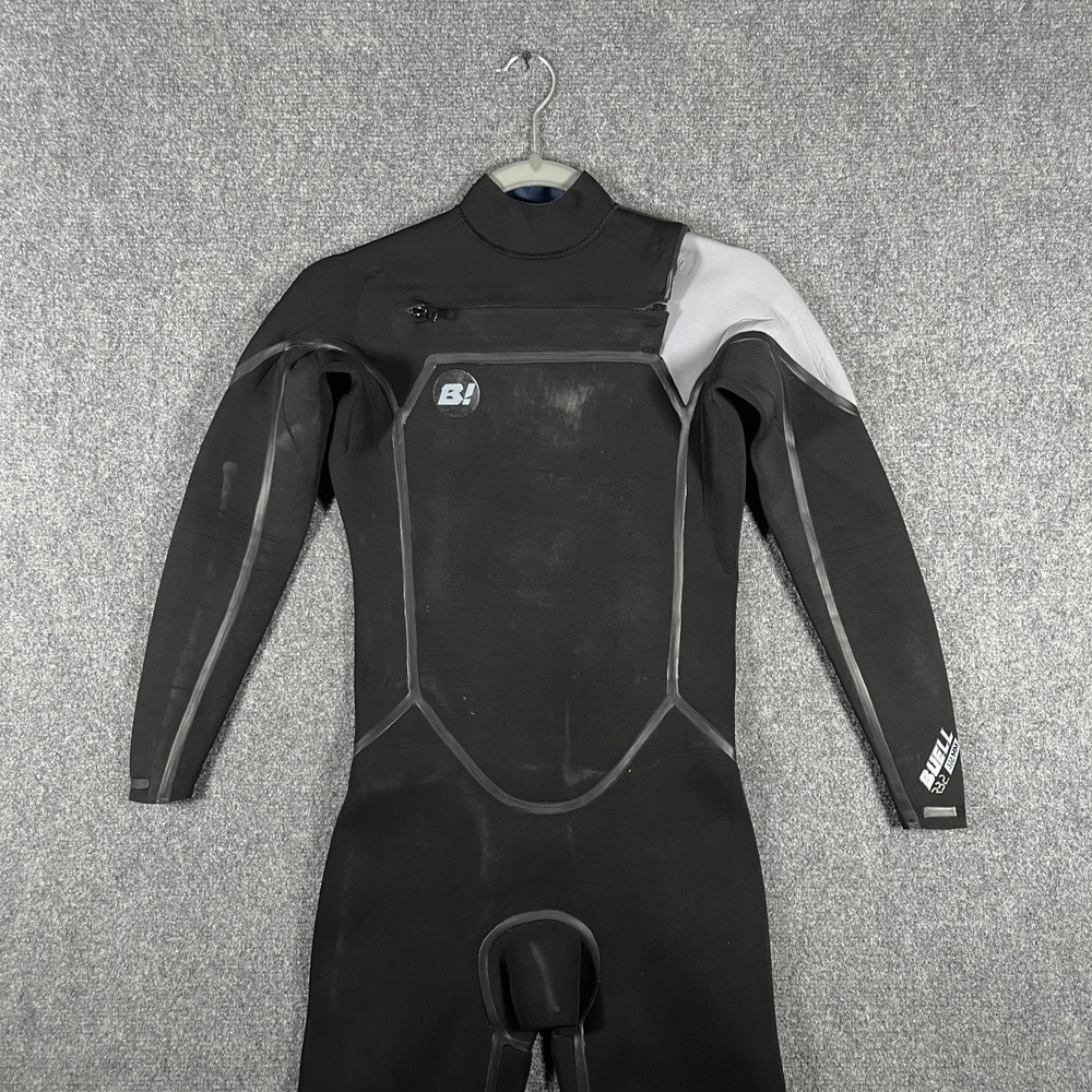 Buell RB2 3/2 mm Full Body Chest Zip Wetsuit Black Youth Junior 16